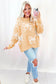 Pink Bow Pattern Drop Shoulder Loose Sweater