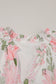 Pink Floral Contrast Edge Layered Short Sleeve Mini Dress