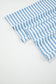 White Stripe Collared Pullover Top and Drawstring Pant Set