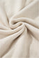Beige Flower Stitching Mock Neck Sweater