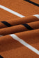 Brown Stripe Striped Ribbed Edge Drop Shoulder Sweater