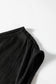 Black Plus Size Solid Color Asymmetric Neck Short Sleeve Blouse