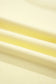Yellow Cream Solid Color Tee Drawstring Shorts Comfy 2pcs Set