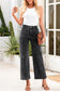 Blue Chic Patch Pocket Straight Leg Loose Jeans