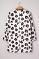 Khaki Leopard Print Contrast V Neck Plus Size Shift Mini Dress