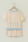 Apricot Colorblock Edge Drop Shoulder T Shirt and Skort 2Pcs Set