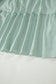 Clearly Aqua Solid Color V Neck Short Puff Sleeve High Waist Tiered Maxi Dress