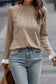 Parchment Lace Contrast Knit - Final Sale