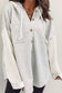 Gray Button Up Contrast Knitted Sleeves Hooded Jacket - Final Sale