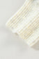 White Contrast Stitch Detail Ribbed Trim Sweater