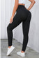 Black Criss Cross Tummy Control High Waist Leggings - Final Sale