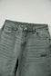 Four Leaf Clover Slight Distressed Raw Edge Wide Leg Jeans