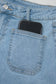 Myosotis High Rise Patch Pocket Denim Shorts