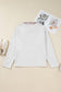 Gray Camo Leaves Patchwork Zipped Collar Pullover Plus Size Sweatshirt
