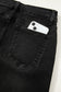 Dusk Blue Raw Hem Straight Leg Loose High Waist Jeans