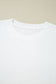 White Lace Long Sleeve Insert Drop Shoulder Tee