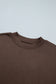 Beige Camouflage Sleeve Crewneck Baggy Pullover Sweatshirt