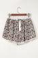 Khaki Camouflage Print Ruffle Boxer Shorts