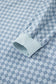 Sky Blue Checkerboard Long Sleeve Pullover and Shorts Set