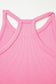 Sachet Pink Slim Ribbed Tank Top and Sweatpants Set