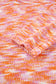 Orange Vibrant Abstract Print Drop Shoulder V Neck Tunic Oversized Sweater