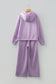 Orchid Bouquet Half Zip Thumbhole Sleeve Hoodie Active Pants 2pcs Outfit