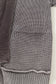 Dark Brown Mineral Wash Exposed Seam Patchwork Knit Open Sweater Cardigan