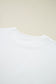 White Flag Bow Graphic Crewneck Tee