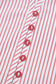 Red Stripe Plus Size Ruffled Hem Pinstriped Midi Dress