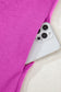 Purple Orchid Color Contrast Trim V Neck Shift Sleeveless Mini Dress