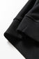 Black Contrast Piping Crewneck Pullover Mini Skirt Set