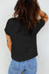 Pink Leopard Bow Embroidered Cotton Round Neck T Shirt