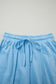 Sky Blue Drop Shoulder Boxy Tee and Barrel Pants Set