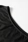 Black Plus Size Solid Color Asymmetric Neck Short Sleeve Blouse