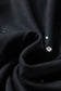 Black Rhinestone Embellished Drop Shoulder Ribbed Cuffs Wholesale Sweatshirt