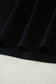 Black Color Block Denim Patchwork Button Polo Collar Short Sleeve Top
