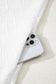 White Textured Jacquard Colorblock Edge Puff Sleeve Quarter Zip Mini Dress