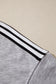 Light Grey Patchwork Detail Raw Edge Oversize Tee