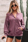 Ashleigh Blue Half Zip Kangaroo Pocket Mineral Wash Baggy Hoodie