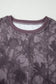 Brown Abstract Woodland Camo Print Baggy Pullover Drawstring Shorts Set