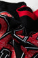 Black GAME DAY Letter Graphic Varsity Striped Detail Baggy Sweatshirt