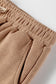 Parchment Leopard Drawstring Pullover Hoodie and High Waist Pants Corduroy Suit
