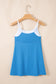 Blackish Green Color Block Edge Ribbed Pocketed Lined Swim Dress