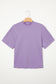 Sachet Pink Solid Color High Neck Oversize Tee