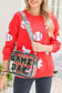 Blackish Green GAME DAY Chenille Embroidered Clear PVC Shoulder Bag