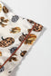 Beige Leopard Pumpkin Allover Halloween 2pcs Pajama Set