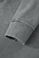 Medium Grey Mineral Wash Chest Pockets Drop Shoulder Shacket with Side Slit