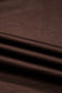 Dark Brown Braided V Neck Long Sleeve Loose Top and Drawstring High Waist Pants 2pcs Outfit