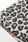 Brown Leopard Open Front Jacket Vest
