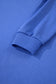 Sky Blue Varsity Contrast Banded Sleeve Shift Sweatshirt Dress